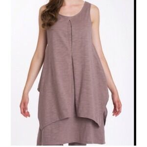 Neon Buddah Black 100% Cotton Sleeveless Scoop Neck Dress Size Medium